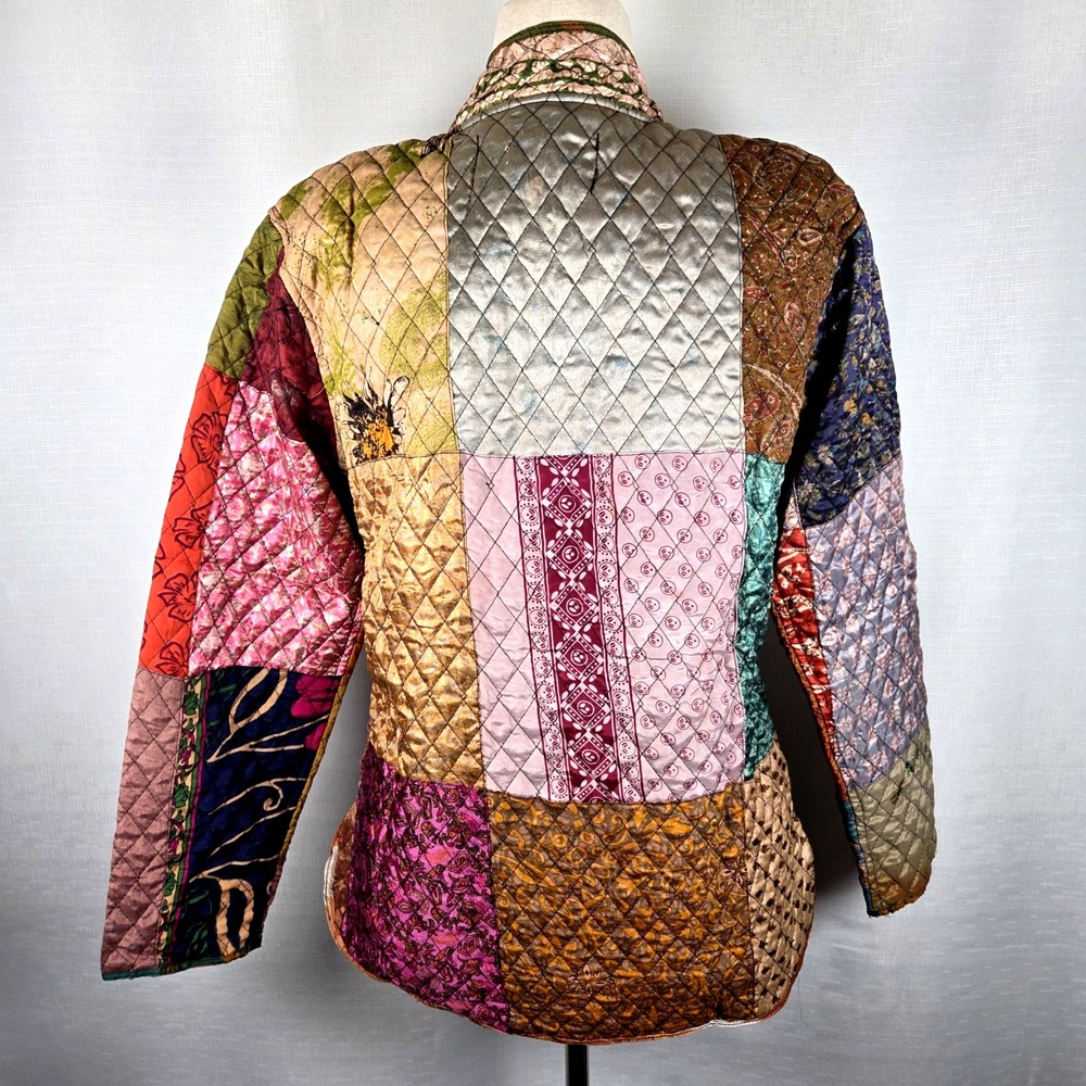 Sacred Threads Patchwork Quilted Jacket Women's L… - image 3
